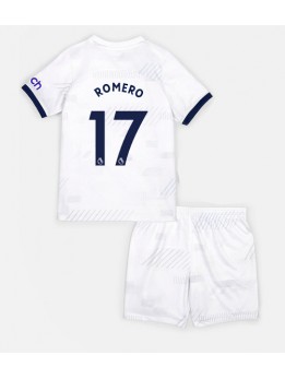 Tottenham Hotspur Cristian Romero #17 Replika Hemmakläder Barn 2023-24 Kortärmad (+ byxor)